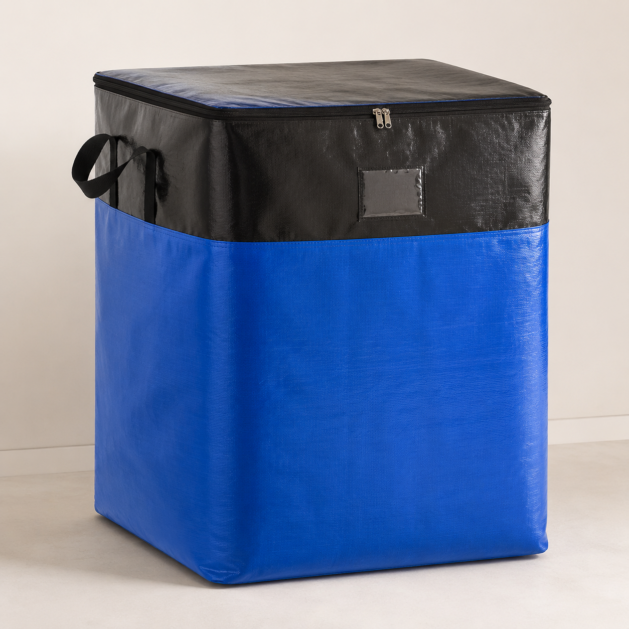Blue and black 180L large moving storage bag