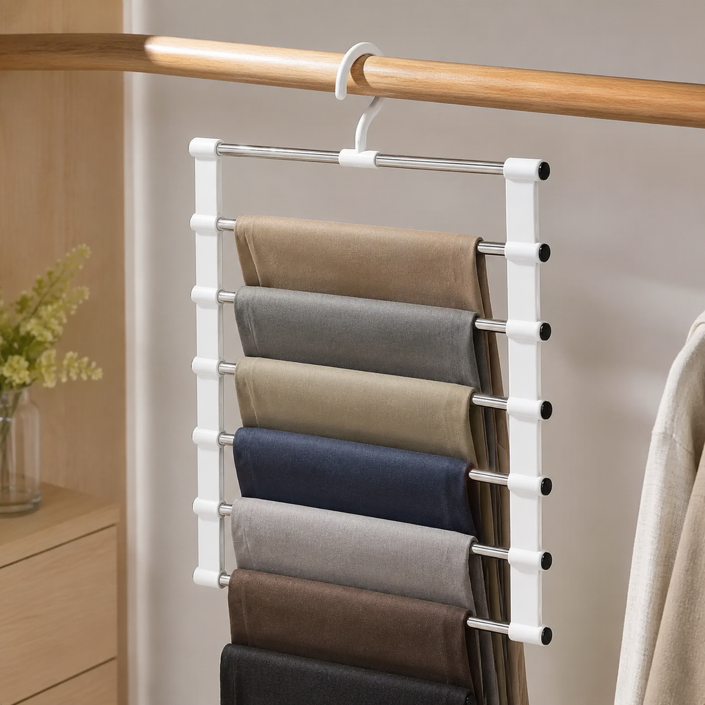 Seven-rod multi-tier pants hanger product view