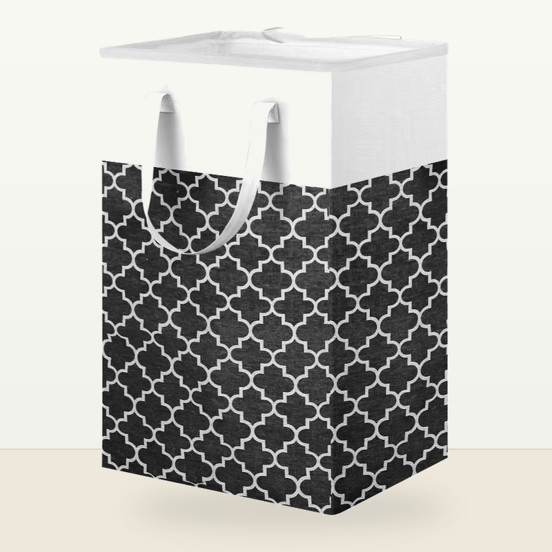 Foldable Fabric Storage Basket with Handles, Large Collapsible Laundry Hamper & Closet Organizer