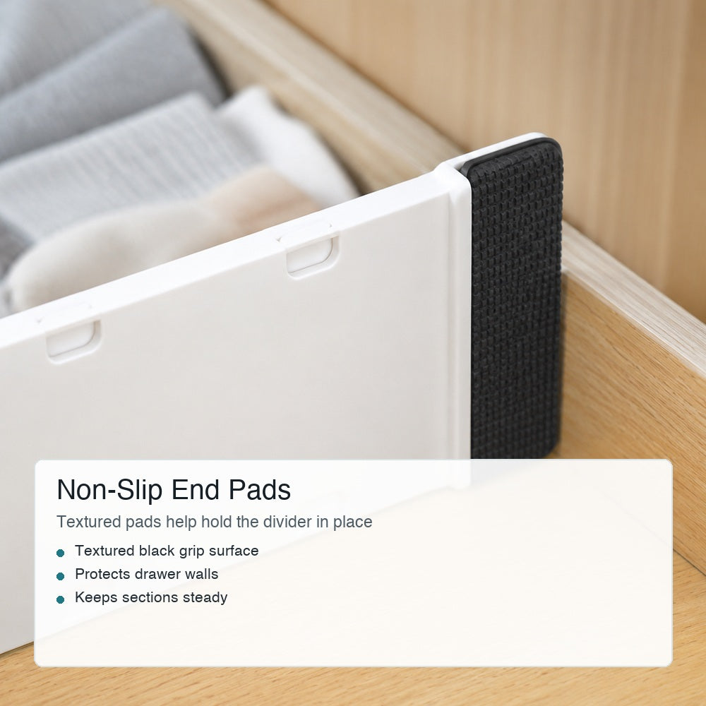 Non-slip end pad detail