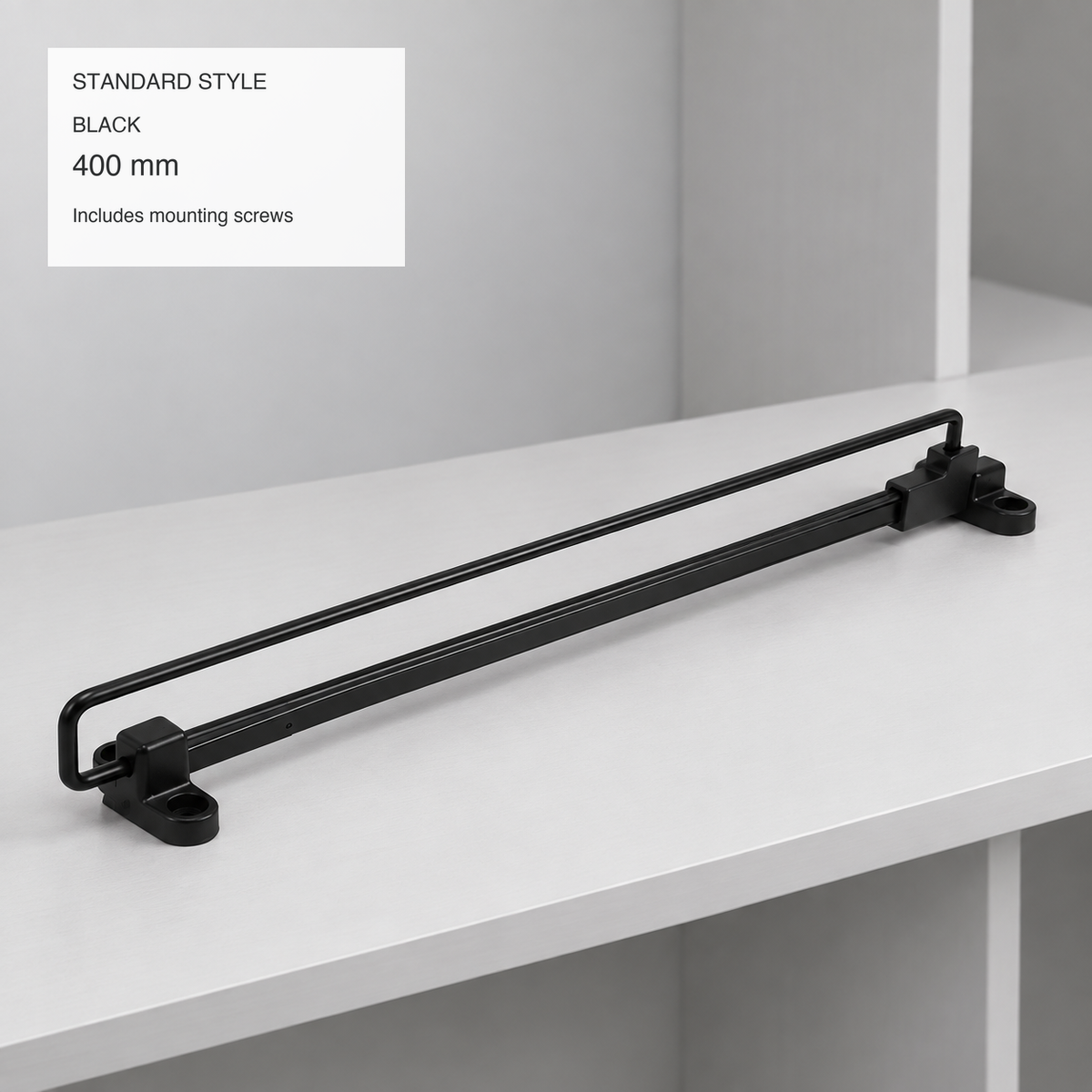 Pull-Out Wardrobe Clothes Rail — Adjustable Chrome Closet Organizer