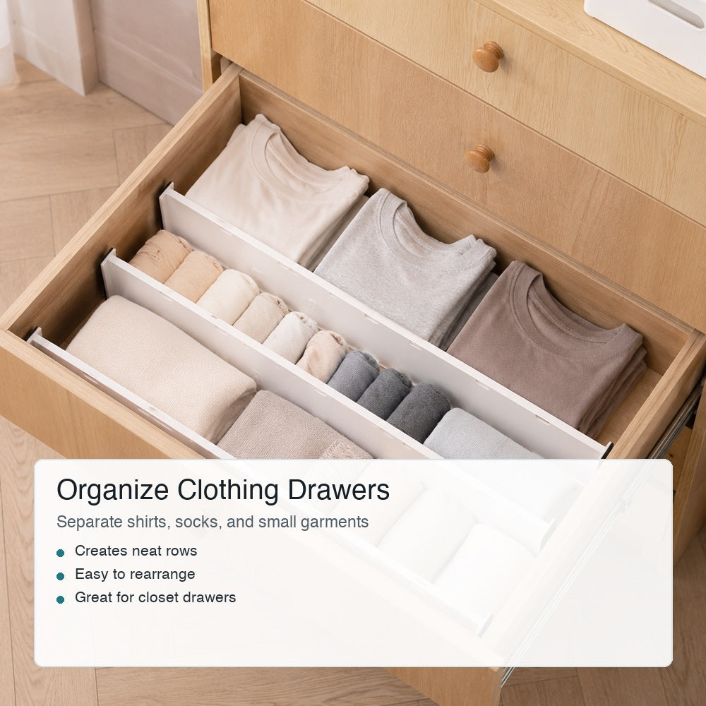 Clothing drawer organization scene