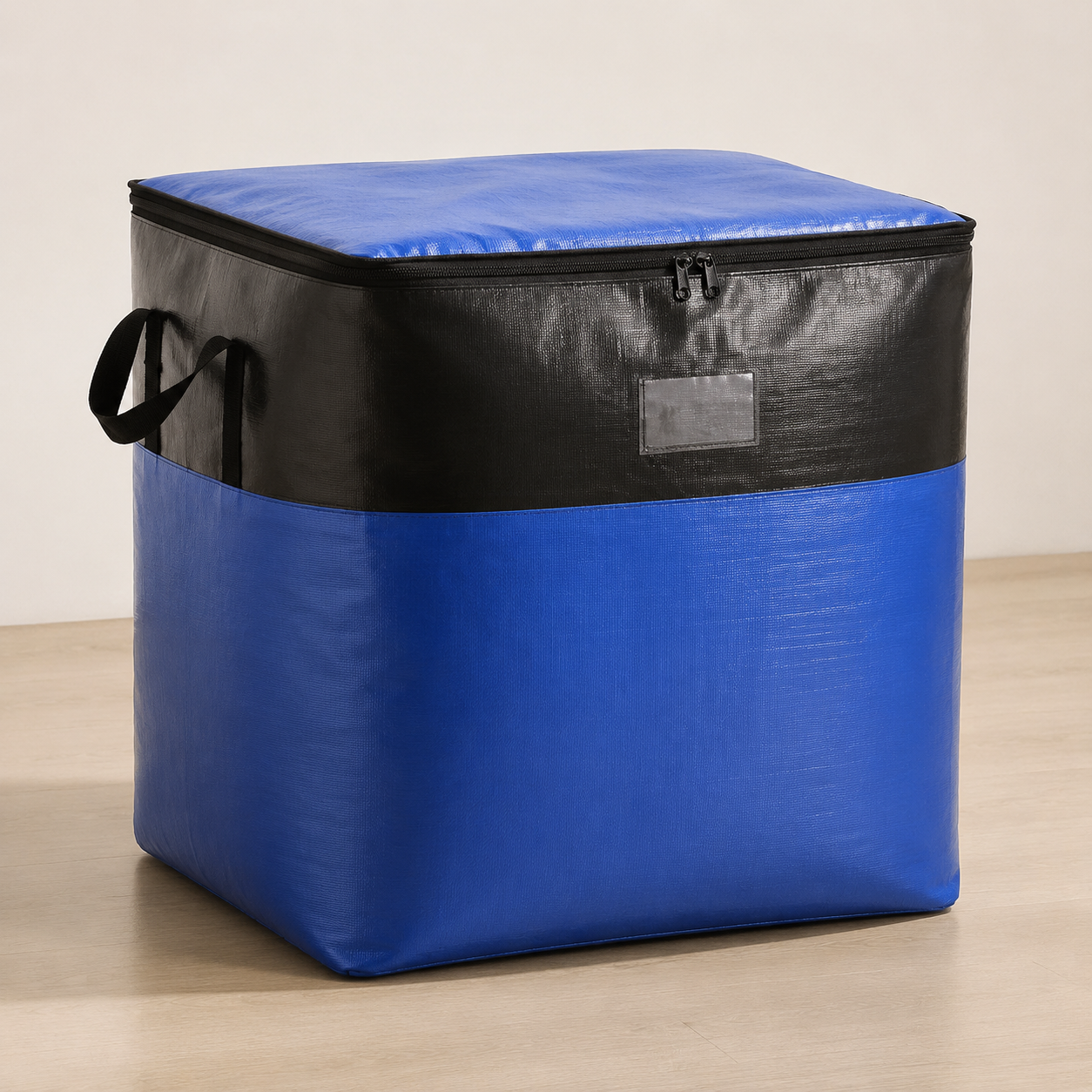 Blue and black 104L large moving storage bag