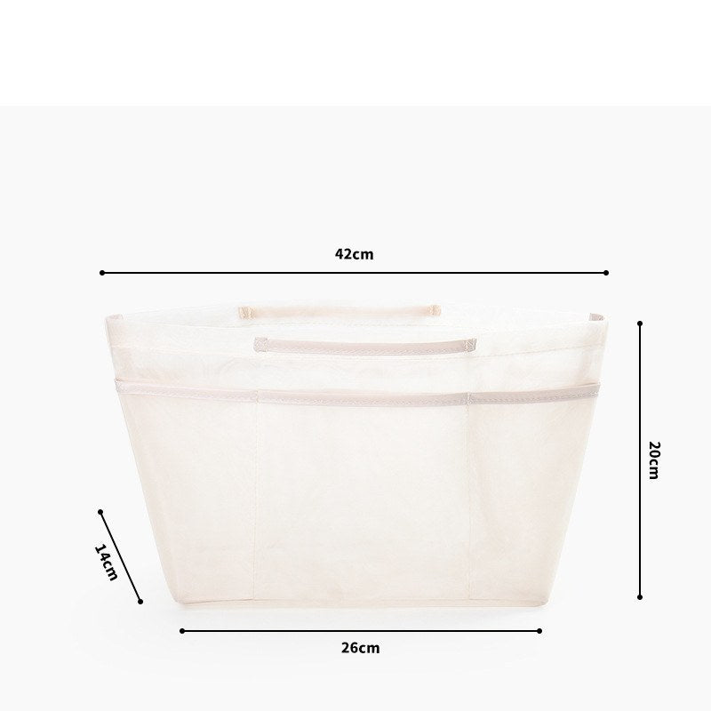 Medium mesh beige purse organizer insert