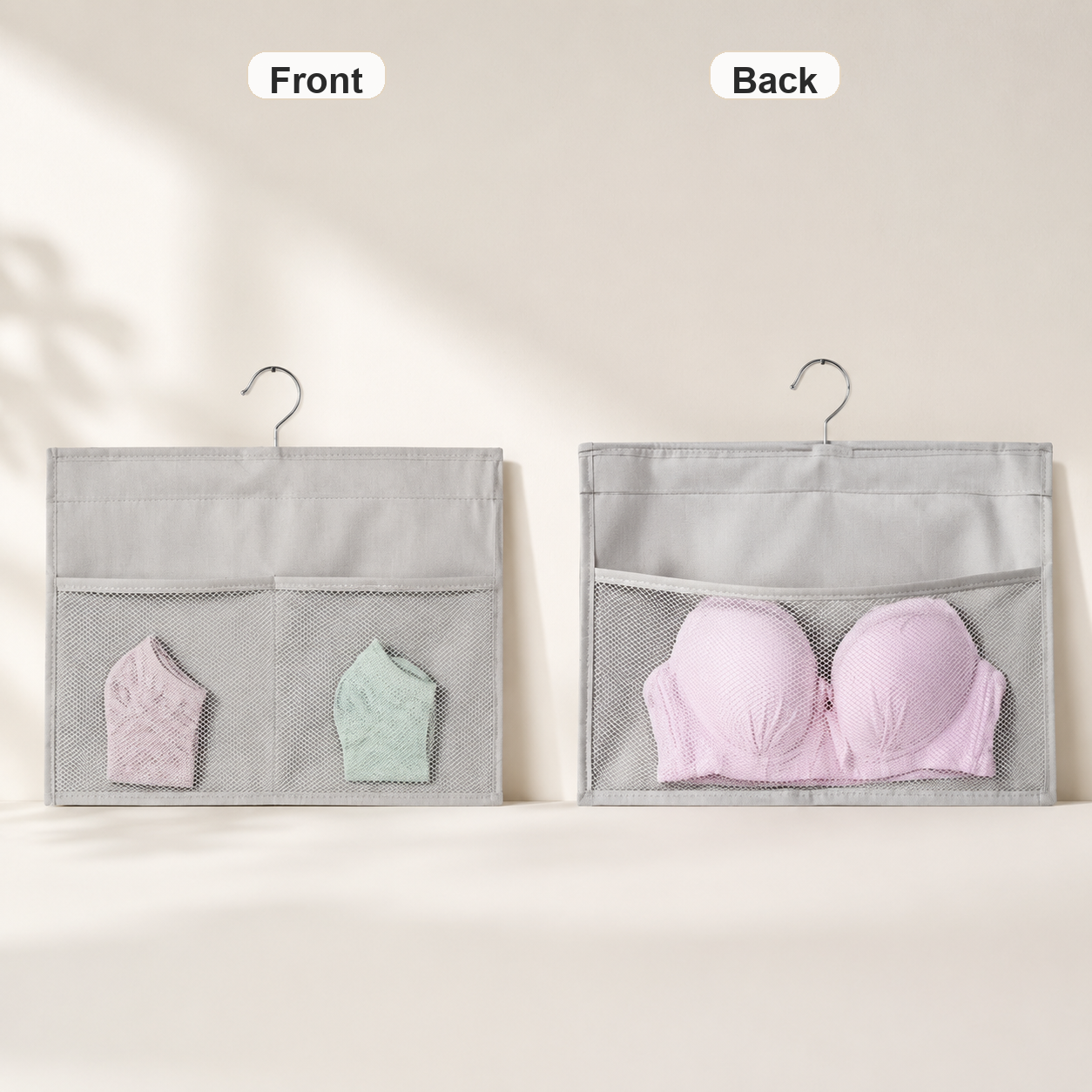 1 + 2 Pocket Grid - Front and Back View