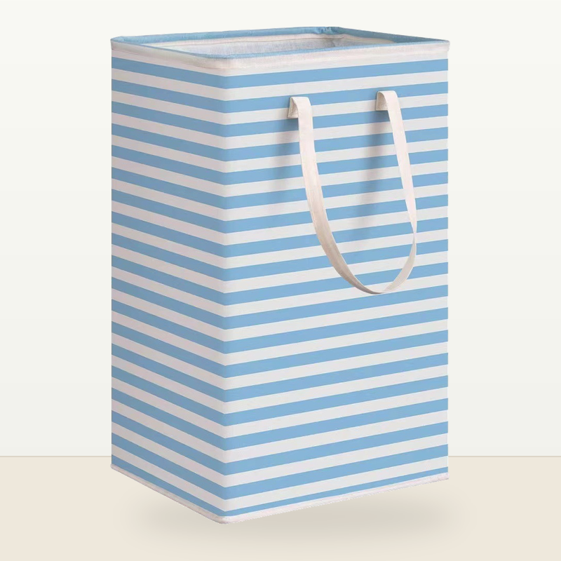 Foldable Fabric Storage Basket with Handles, Large Collapsible Laundry Hamper & Closet Organizer