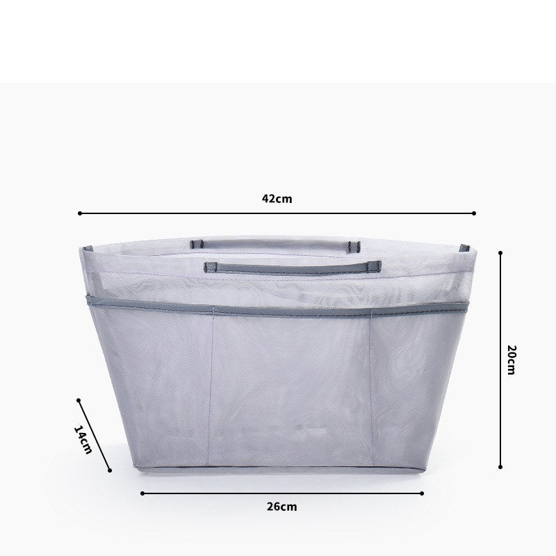Medium mesh purple purse organizer insert