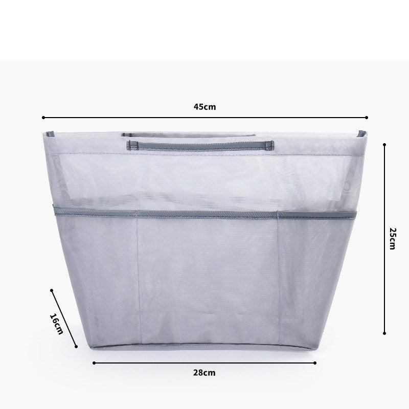 Large mesh purple purse organizer insert