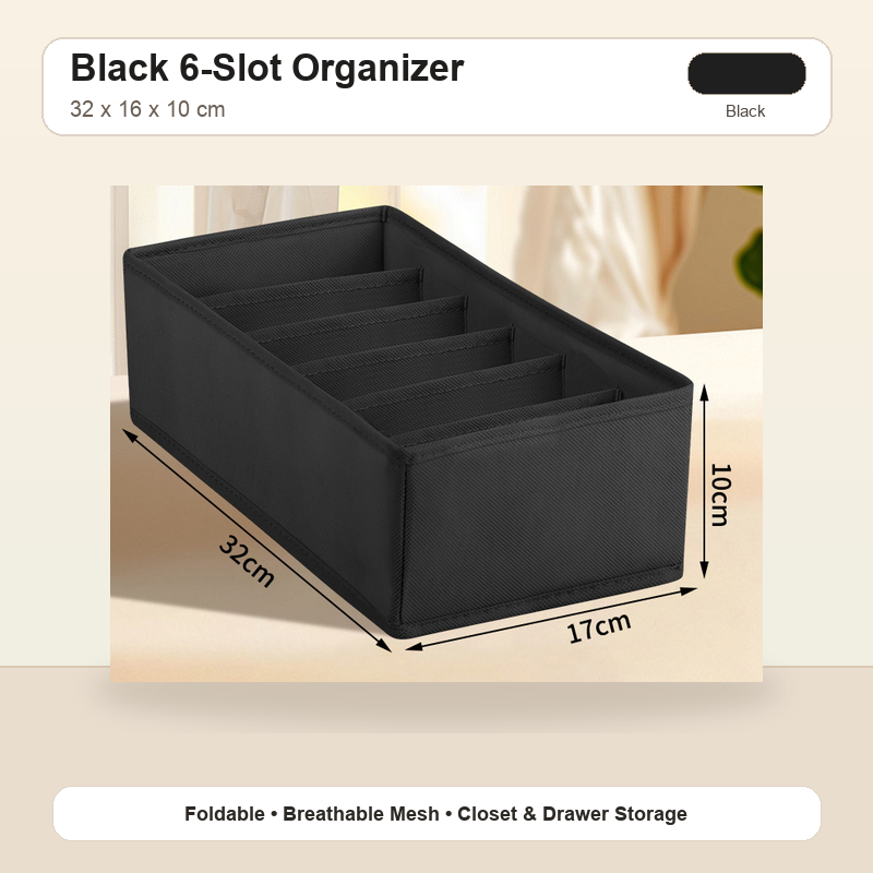 Black 6-Slot refined Shopify product image