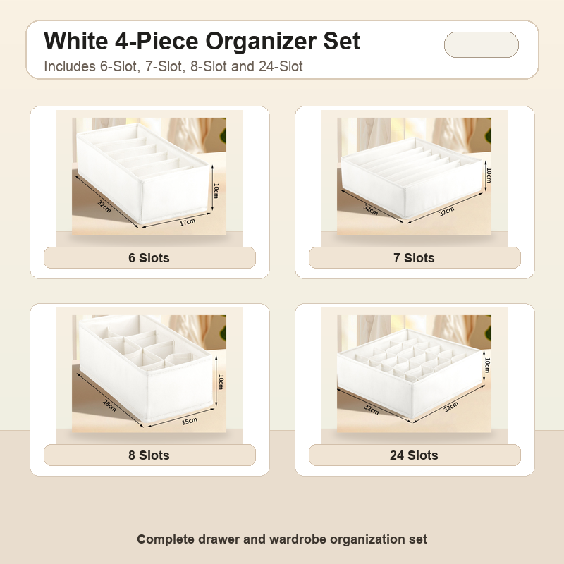 White 4-Piece Set refined Shopify product image