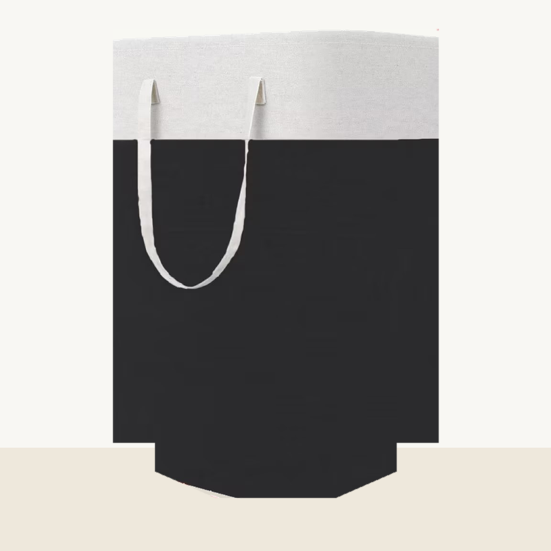 Foldable Fabric Storage Basket with Handles, Large Collapsible Laundry Hamper & Closet Organizer